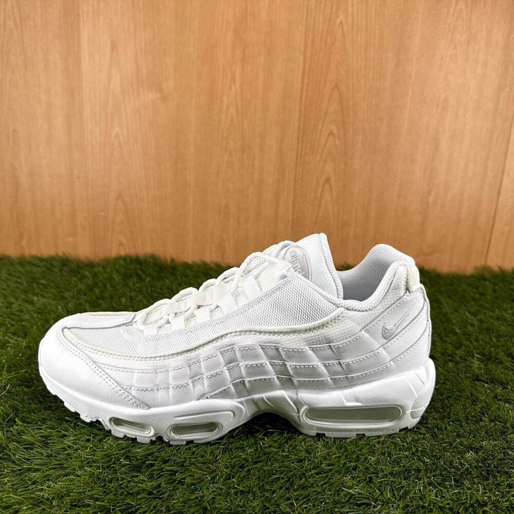 Nike Air Max 95 Essential White Grey Fog Sneakers CT1268-100 Men’s Size 10 - Picture 6 of 7